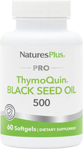 NaturesPlus PRO ThymoQuin Black Seed Oil 500 mg - 60 Softgels - Full-Spectrum Cold-Pressed Oil - Gluten Free - 60 Servings