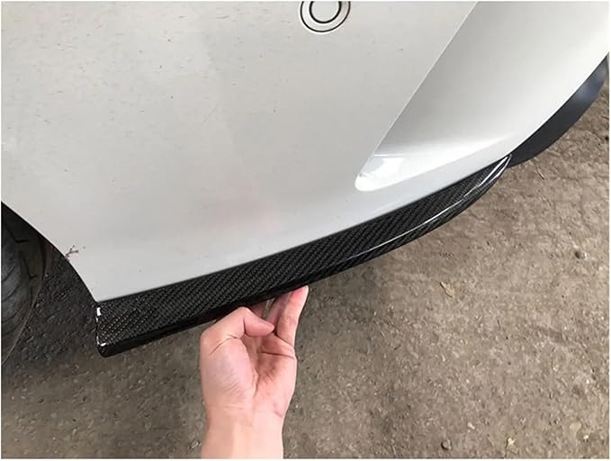 Car Real Dry Carbon Fiber Rear Bumper Lip Diffuser Side Splitter Compatible for Mercedes -BENZ W117 CLA-Class CLA220 CLA260 CLA45 2013-2015