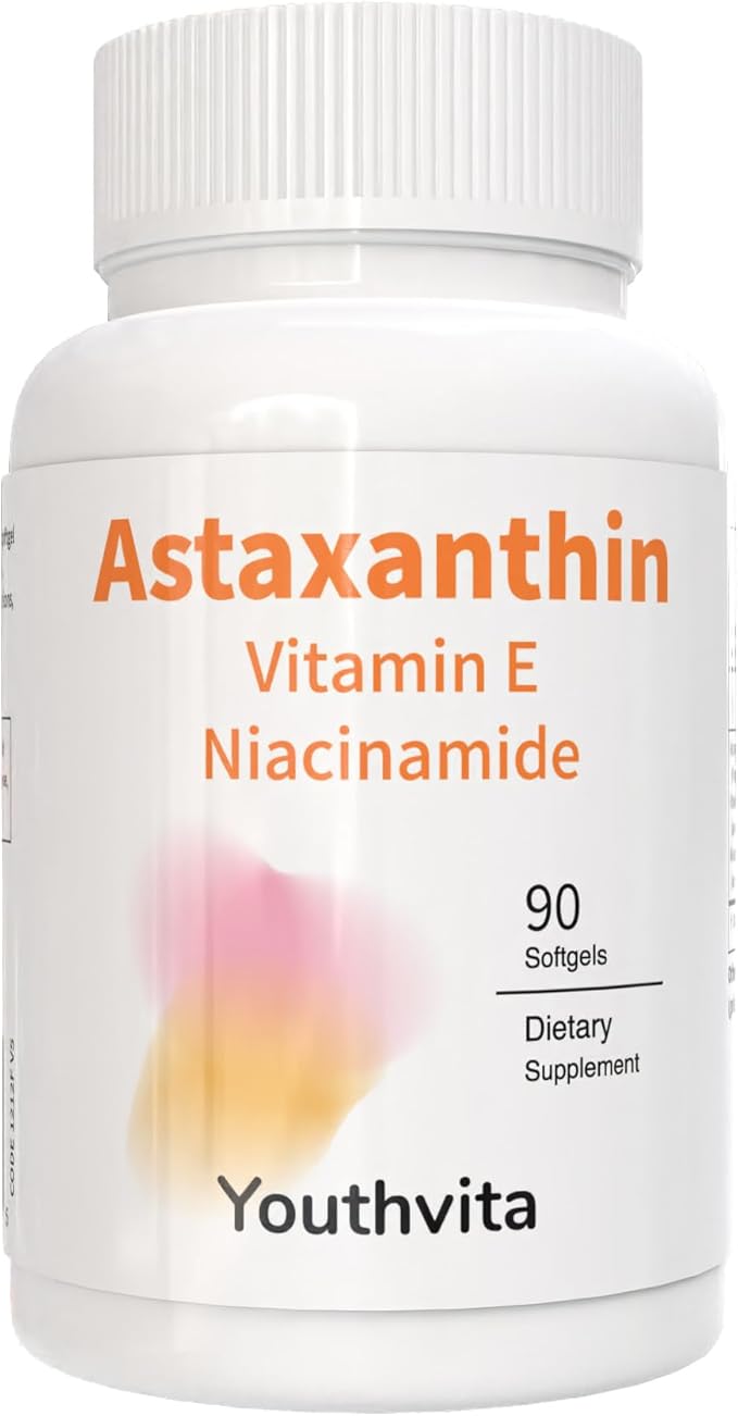 Astaxanthin 12mg 90 Softgels 3 Month Supply | Premium Astaxanthin Antioxidant Supplements | Supports Eye Joint &amp Internal Circulation Health
