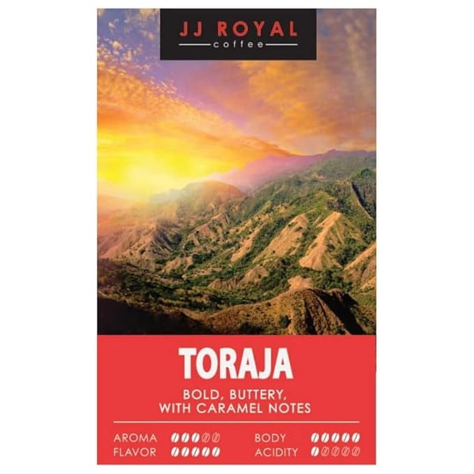 JJ Royal Coffee Toraja Arabica 200g Ground Coffee (Pack of 1)