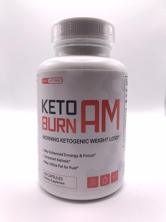 (Pack of 3) Keto Burn AM Morning Ketogenic Weight Management Keto Burn Pills for Men and Women 180 Capsules 3 Months Supply