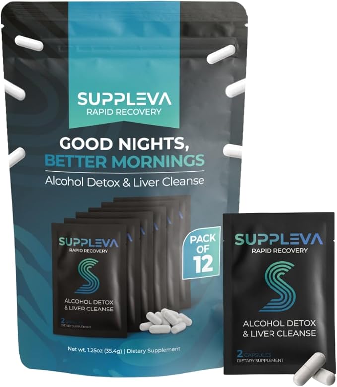 Rapid Recovery | DHM Supplement with TUDCA NAC &amp AstraGin | Feel Better After Drinking &amp Support Liver Health | 12 Serving Pouches 24 Capsules | Dihydromyricetin Vitamin C B12