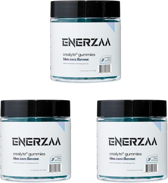 Daily Creatine Complex Gummies – 4.5g Active Blend with Essential Electrolytes – 2 Gummies per Day | 60 Count Jar | Supports Daily Vitality &amp Hydration (Pack of 3 Blue Razz Flavor)