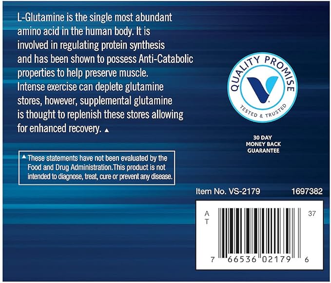 BodyTech Glutamine Powder - Unflavored Formula for Enhanced Muscle Recovery and Support for Immune Health - Ideal for Post-Workout Nutrition (23.82 oz / 150 Servings)