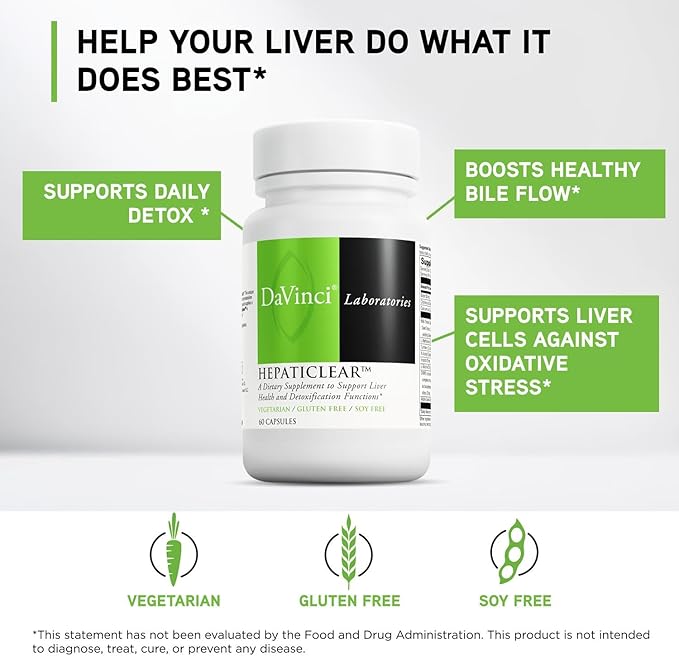 Davinci Laboratories of Vermont Hepaticlear 60 Count