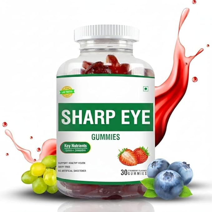 Nutrition Eye Health Gummies for Women &amp Men | Protects Against Blue Light Damage Digital Strain and Dry Eyes | Enriched Lutein &amp Zeaxanthin- 30 Gummies