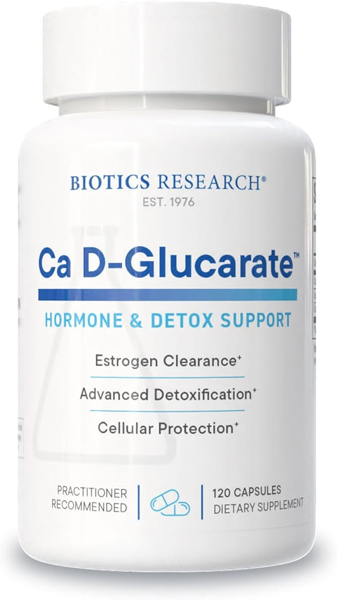 Biotics Research Ca D Glucarate Liver Detoxification Eliminates Toxins Strong Bones Hormonal Health Heart Health Healthy Body Composition Raw Organic Vegetable Culture 120 Count