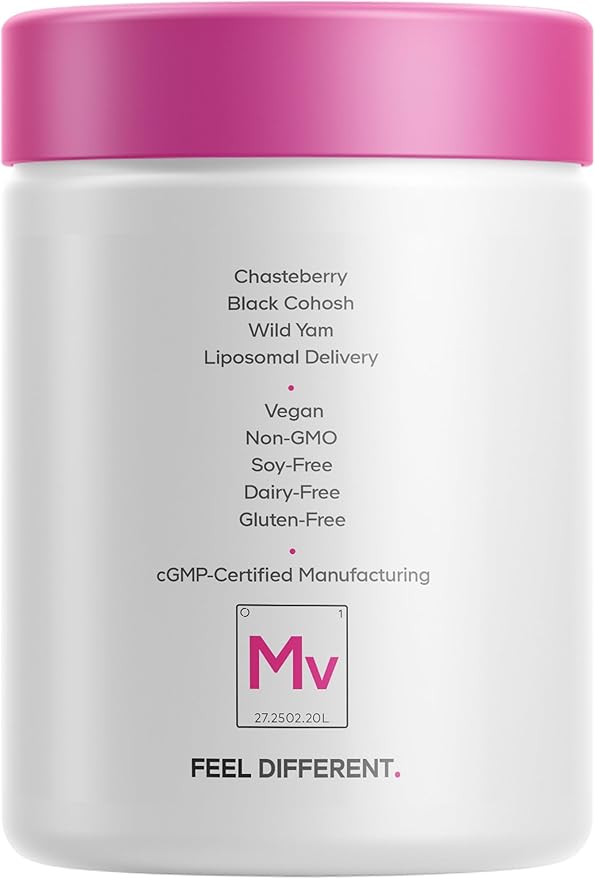 Codeage Menopause Hair &amp Skin Vitamins+ - Patented Lustriva Pycnogenol KSM-66 Ashwagandha - Hair Density Skin Perimenopause Support - Menopause Supplement - 10000 Mcg Biotin Wild Yam - 60 Caps