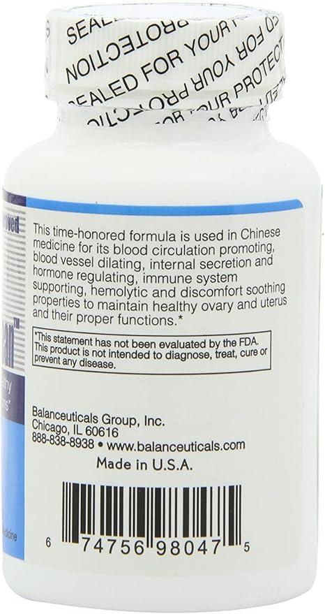 Ovary &amp Uterus Clean 500 mg Dietary Supplement Capsules 60-Count Bottle (Pack of 2)