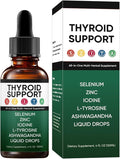 Kindled Thyroid Support Drops Actora Thyroid Support Liquid Supplement with Selenium Zinc Iodine L-Tyrosine Ashwagandha - 4 fl. oz. (120mL) (1)