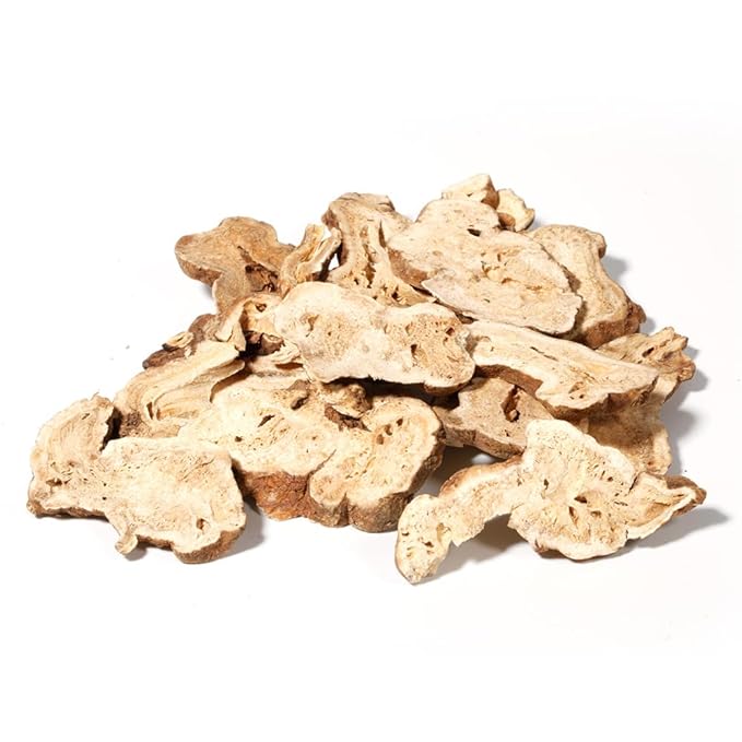 Hapsmiley Atractylodes macrocephala (White Atractylodes/Bai Zhu/白术) – Sliced Suitable for Tea and Cooking | 100g (3.5 oz) Dried Chinese Herb