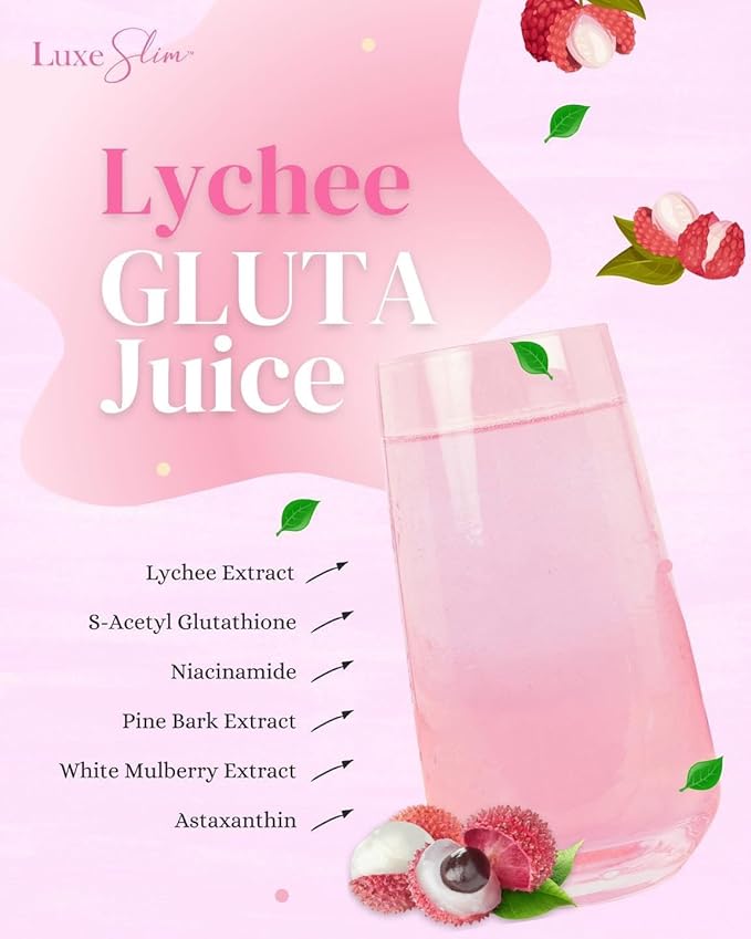 Luxe Beauty by Anna Magkawas Lychee Gluta Juice 21g x 8 Sachets