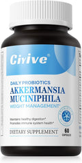 Akkermansia muciniphila Probiotic Supplement 1000 mg - 60 Vegetarian Capsules