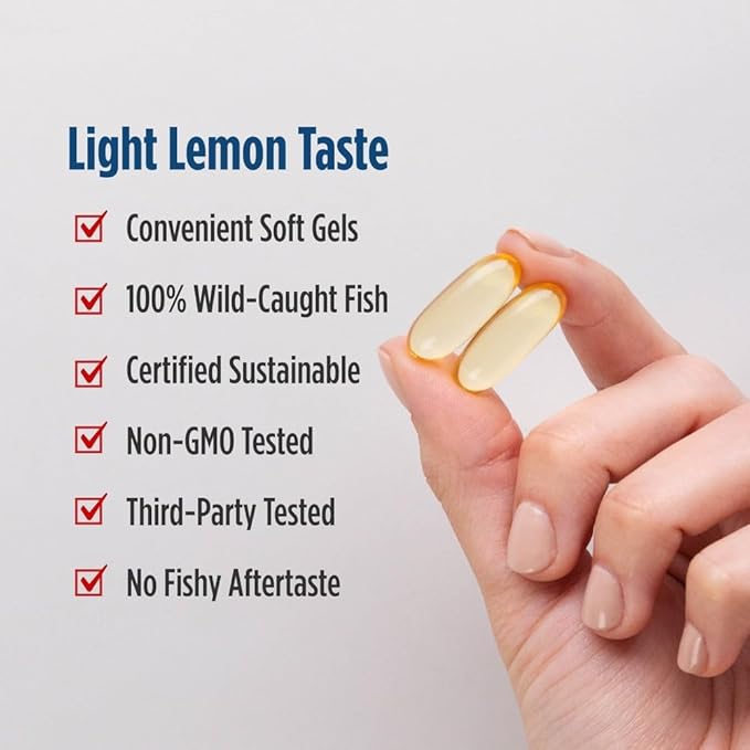 Nordic Naturals EPA Xtra Lemon - 60 Soft Gels - 1640 mg Omega-3 - High-Intensity EPA Formula for Positive Mood Heart Health &amp Healthy Immunity - Non-GMO - 30 Servings