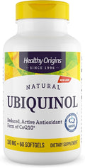 Healthy Origins Ubiquinol 100 mg (Kaneka QH Non-GMO Gluten Free Heart Support Energy Support) 60 Softgels
