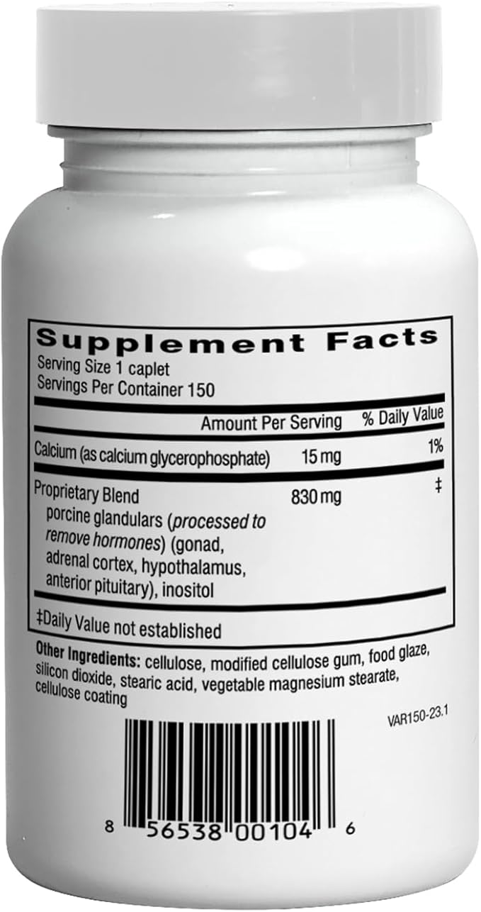 Doctor Wilson's Adrenal Rebuilder 150 Caplets Multiglandular Adrenal Cortex for Cortisol Adrenal and HPA Axis Support*