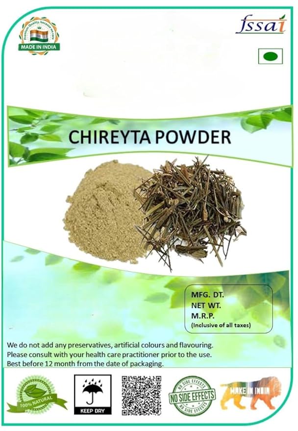 Chirayta Powder chiraita powder Chiretta Bitter Stick Swertia Chirata Powder 200GM 7.06 Ounce (Pack of 1)