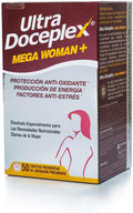 Ultradoceplex Mega Woman+ (50 Tablets) - Antioxidant Protection Energy Production Anti-Stress Factors | Daily Nutritional Support for Women