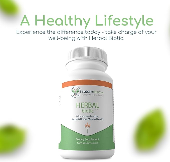 Herbal Biotic Immune Support Vitamins Natural Immune System Booster for Adults Immune Support Supplement Enriched with Cat’s Claw for Probiotic Balance Digestive Health 120 Vegan Capsules