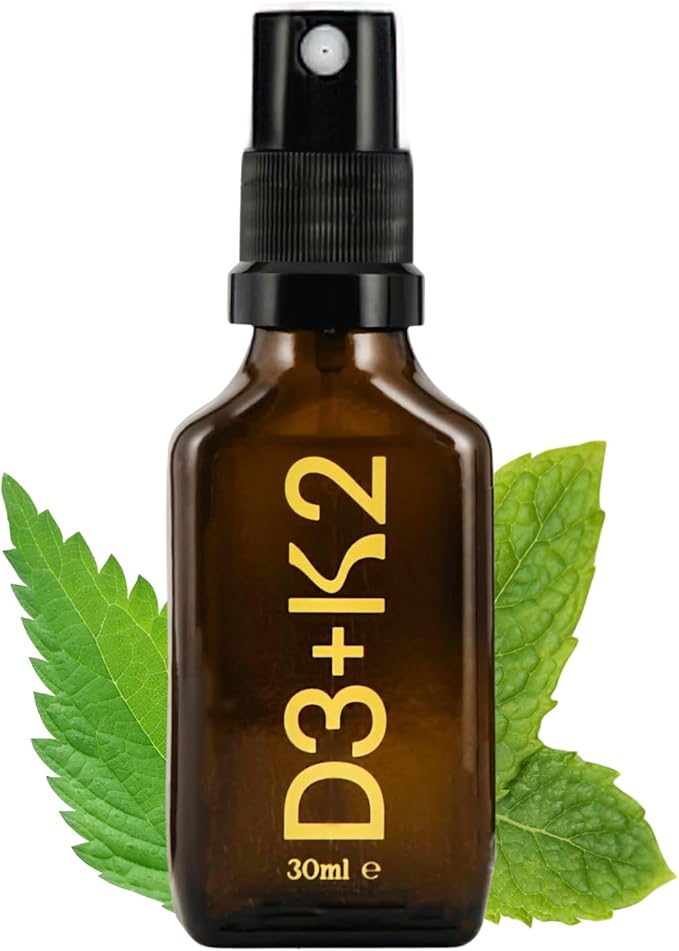 High Strength Liquid Curcumin Oil from Turmeric (Orange 1 Fl Oz) and Vitamin D3 K2 Oral Spray (Peppermint 1 Fl Oz) Bundle