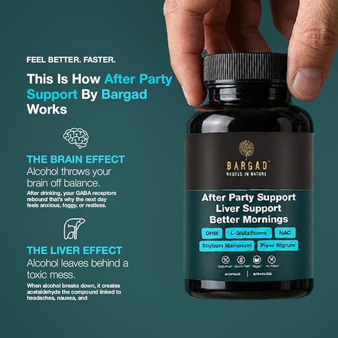 DHM Metabolic Balance &amp Morning Refresh Supplement | Fuller Health After Party | Post-Celebration Wellness Support | 60 Capsules