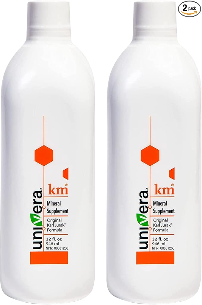 Univera KM Mineral Supplement | Original Karl Jurak Formula | Rich in Potassium &amp Vitamins | Stabilizes pH Balance | Supports Digestion + Nutrient Absorption | Natural Phytonutrients | 60 Day Supp