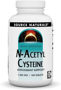 Source Naturals N-Acetyl Cysteine Antioxidant Support Dietary Supplement that Supports Respiratory Health* 1000 mg - 180 Tablets