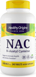 Healthy Origins NAC (N-Acetyl Cysteine) 1000 MCG for Immune Health &amp Cellular Function - 240 Tables