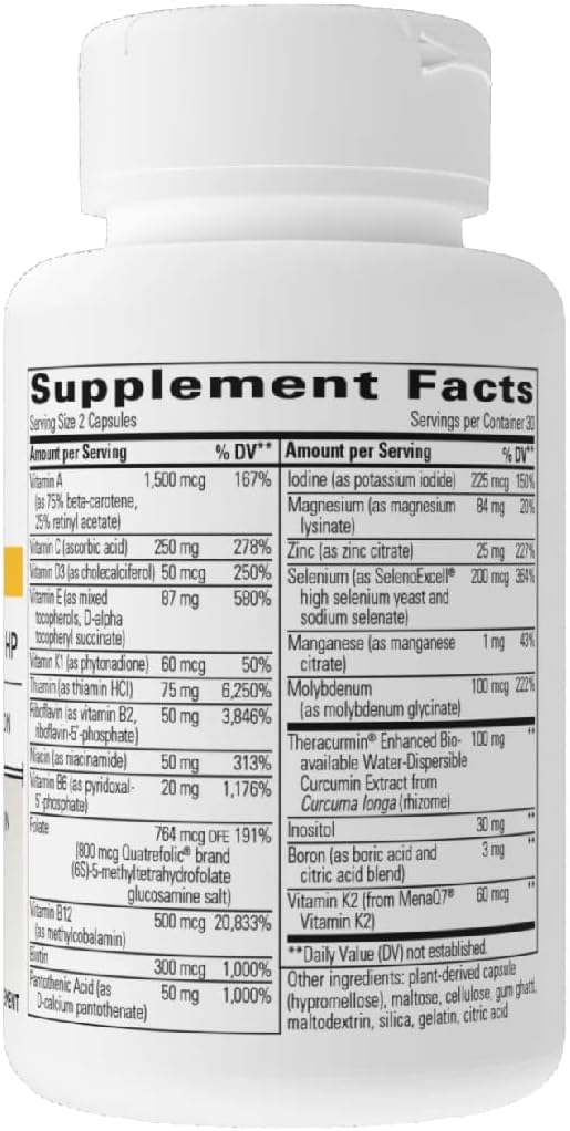 Integrative Therapeutics Clinical Nutrients HP - Daily Multivitamin for Vital Nutrients - Antioxidant Support for Men &amp Women* - No Added Iron - Dairy-Free - 120 Count (60 Servings)