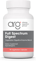 Allergy Research Group ARG Full Spectrum Digest - Vegan Enzyme Blend - Digestive Support - Hypoallergenic - 90 Servings - 90 Capsules