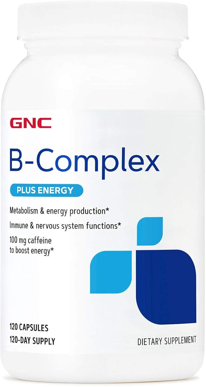 GNC B-Complex Plus Energy | Metabolism &amp Energy Production | 120 Count