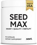 SEED MAX™ Men’s Fertility Supplement – Advanced Male Fertility Support with Maca Tongkat Ali &amp Ginseng – Supports Sperm Count Motility &amp Semen Volume – 90 Capsules (30-Day Supply)
