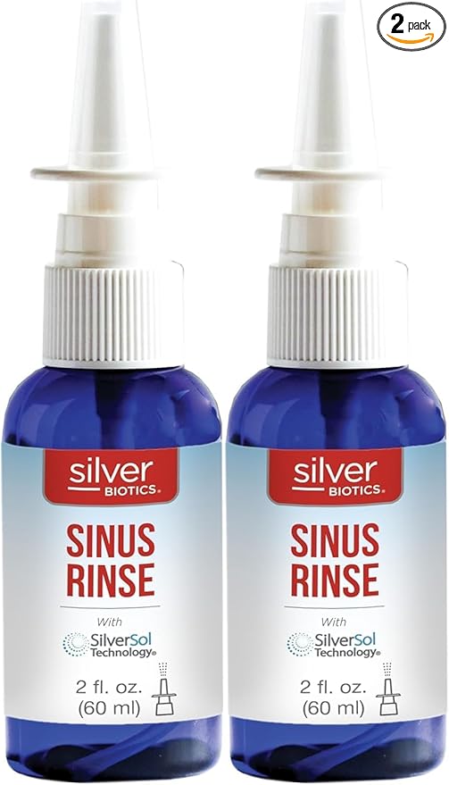 American Biotech Labs Silver Biotics Sinus Rinse | Sprayer | 2 fl. oz. (Pack of 2)