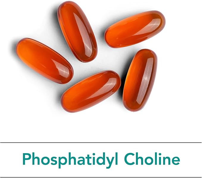 NutriCology Phosphatidyl Choline - 385 mg Phosphatidylcholine Lecithin - Brain Liver &amp Cell Membrane Support - Softgel Capsules - Soy-Based Supplement - 25 Servings - 100 Count