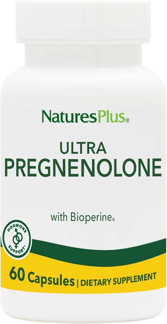 NaturesPlus Ultra Pregnenolone - 60 Capsules - Promotes Overall Well-Being Immune Support &amp Cognitive Function - 60 Servings