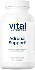 Vital Nutrients Adrenal Support - Adrenal Support Supplements for Gland Function and Cortisol Management - Supports Energy and Stress Levels - Gluten Dairy Soy Free - 120 Capsules