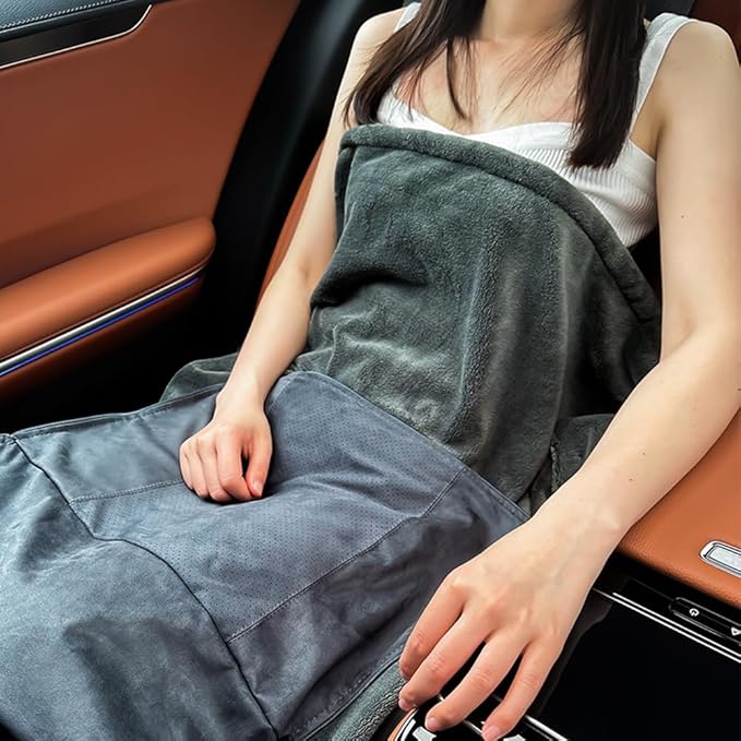 Car Lumbar Support Blanket for Mercedes Benz/AMG CLA Sedan C118 C117 CLA 35/CLA 45 45S /CLA200/CLA220d/CLA250/CLA250e/CLA260 Premium Soft 3 in 1 Waist Support Throw Pillow BlanketE