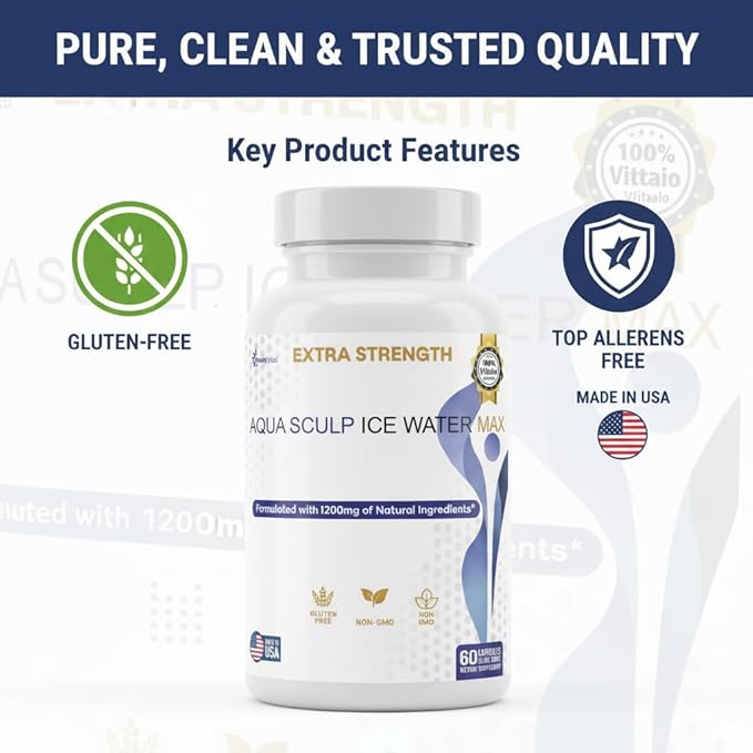 Aqua Sculpt Ice Water Max 60 Capsules 30 Day Supply (3)