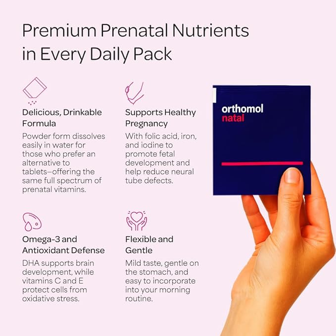 Orthomol Natal Prenatal Nutritional Support for Fertility Pregnancy and Lactation Comprehensive Vitamins Minerals &amp Essential Nutrients 30 Count (Pack of 1)