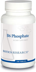 Biotics Research B6 Phosphate Biologically Active Form of Vitamin B6 (pyridoxal-5-phosphate) Supports Immune Function Metabolism Cardiovascular Health 100 Tablets