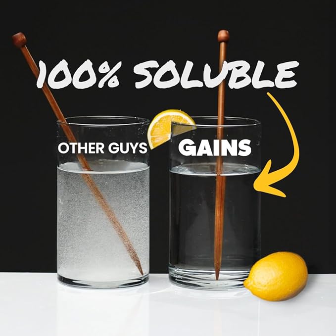 Gains in Bulk Instantized Creatine Monohydrate for Women and Men Soluble Pre Workout Powder Supports Muscle Building Strength and Performance Sweet Lemonade and Sour Raspberry 60 Servings