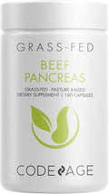 Codeage Grass Fed Beef Pancreas Supplement Glandulars - Freeze Dried Non-Defatted Desiccated Beef Pancreas Pills – Pancreatic Enzymes Diet Meat - Pasture Raised Bovine Vitamins - 180 Capsules