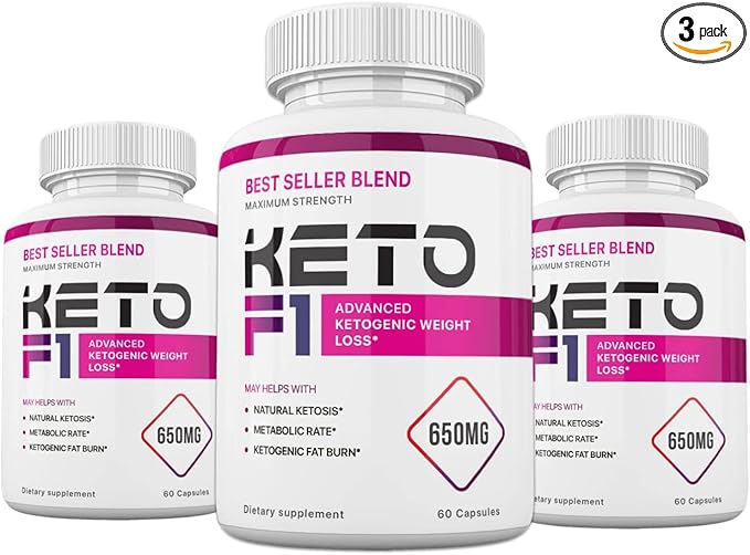 (3 Pack) Keto F1 Blend Formula 180 Capsules 3 Months Supply