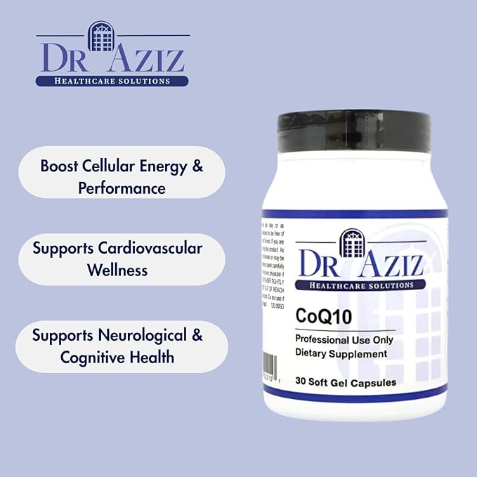 CoQ10 100 mg - Coenzyme Q10 Supplement - Supports Heart &amp Cellular Energy - Antioxidant Support - 30 Soft Gel Capsules.