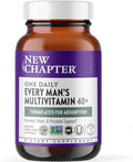 New Chapter Men’s Multivitamin 40+ Extra B6 &amp B12 D3 Vitamin C &amp Zinc Immune Heart Cellular Energy and Brain Health Gentle on The Stomach One Daily Non-GMO Gluten-Free 72 Tablets