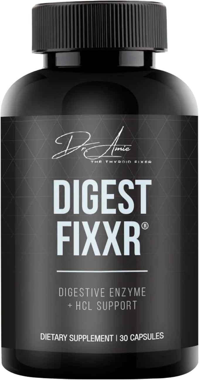 Digest by Dr. Amie | Digestive Enzyme &amp HCl Support | Supports Digestion Gas &amp Bloating | 30 Day Supply 30 Capsules