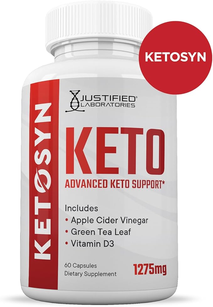 (3 Pack) Ketosyn Keto ACV Pills 1275MG Keto Support Blend Capsule Alternative to Keto ACV Gummies Formulated with Apple Cider Vinegar Extra Virgin Olive Oil Powder Green Tea Leaf 180 Capsules