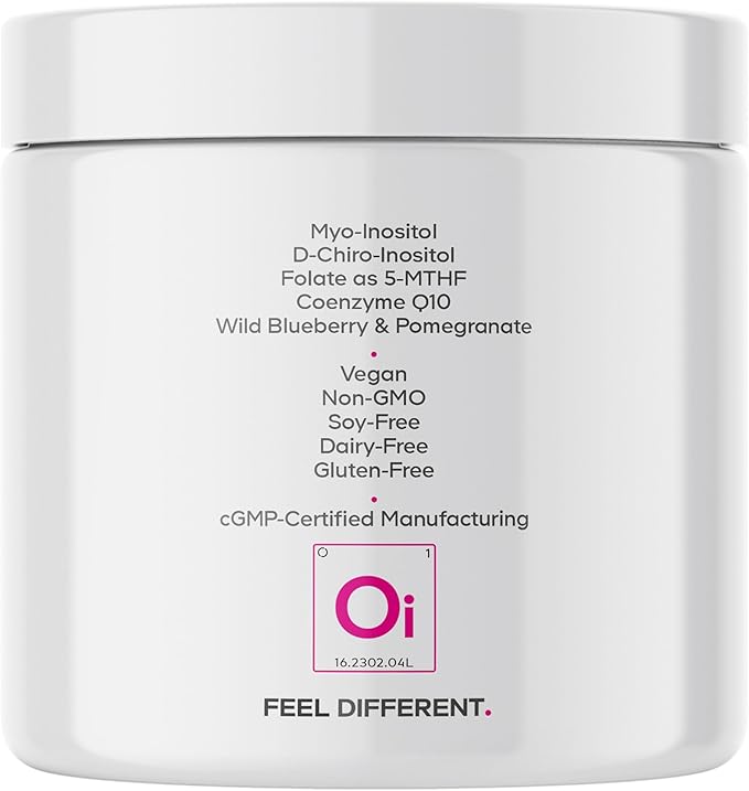 Codeage Liposomal Ovarian Inositol Powder - Myo-Inositol &amp D-Chiro-Inositol 40:1 Blend Folate 5-MTHF CoQ10 Pomegranate &amp Wild Blueberry - 2-Month Supply - Mixed Berry Flavor - Non-GMO 60 S