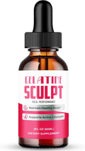 Gelatine Sculpt Drops Official Gelatine Sculpt Supplement Dropper All Natural Keto Liquid Droppers Advanced Formula Sustain Active Lifestyle &amp Fitness Goals GelatineSculpt Reviews (1 Pack)