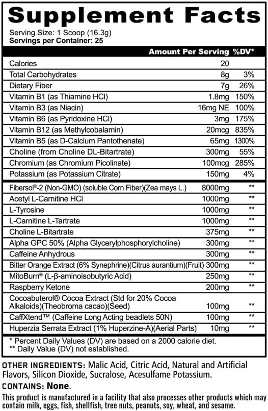 Underground Bio Labs: Panda Burn MAX Enhance Your Strength Energy Focus with Dual Source Caffiene (350mg) Alpha GPC and MitoBurn® (Pink Lemonade)(25 Servings)